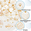 80Pcs 10 Styles Natural Freshwater Shell Pendants PALLOY-AB00156-4