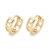 Hollow Flower Brass Hoop Earrings EJEW-Z102-18G-4