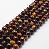 Natural Tiger Eye Bead Strands G-D840-86-8mm-1