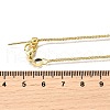 1.5MM Brass Box Chain Adjustable Slider Necklaces NJEW-M108-07G-5