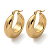 PVD Vacuum Plating 304 Stainless Steel Chunky Hoop Earrings for Women EJEW-U002-04G-1