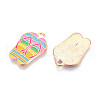 Beach Theme Alloy Enamel Pendants ENAM-T022-33B-2