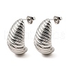Non-Tarnish 304 Stainless Steel Stud Earrings for Women EJEW-G358-05P-1