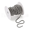 Tarnish Resistant Men's Jewelry Making 304 Stainless Steel Box Chains CHS-A003F-4.0mm-2