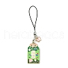 12Pcs 6 Style Japanese Style Enamel Omamori Blessing Decoration Phone Charms Strap HJEW-PH01770-2