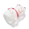 Christmas Theme Flocky Resin Pendants RESI-Q002-07B-2