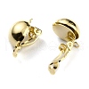 Brass Clip-on Earring Findings X-KK-O131-03G-A-2