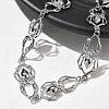 304 Stainless Steel Spider Link Chain Necklaces for Women Men NJEW-A043-06P-2