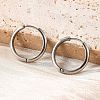 201 Stainless Steel Hoop Earrings EJEW-P304-15B-P-1