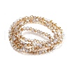 Electroplate Glass Beads Strands EGLA-J144-HR-C04-5