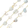 Handmade Nuggest Natural Aquamarine Beaded Chains CHC-F020-08G-02-1