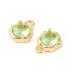 Brass Micro Pave Cubic Zirconia Charms KK-L208-10G-05-3