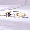 Fashionable S925 Sterling Silver Cubic Zirconia Stacking Rings Women's Jewelry CU3205-4-4