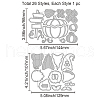 Thanksgiving Day Carbon Steel Cutting Dies Stencils DIY-WH0309-1110-6