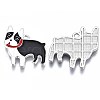 Rack Plating Alloy Enamel Pendants PALLOY-T075-161-2