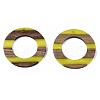 Resin & Walnut Wood Pendants RESI-R428-02B-5
