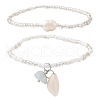 Glass Seed Beads Stretch Bracelets for Women BJEW-JB11638-02-2