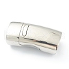 Tarnish Resistant 304 Stainless Steel Magnetic Clasps with Glue-in Ends STAS-O148-03P-1