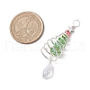 Christmas Theme Copper Wired Glass Big Pendants PALLOY-JF02857-03-2