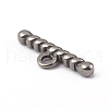 Non-Tarnish 304 Stainless Steel Toggle Clasps Parts STAS-D170-02P-2