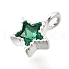 925 Sterling Silver Cubic Zirconia Charms STER-Q005-01B-B-2