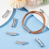 Unicraftale 6Pcs Column 304 Stainless Steel Bayonet Necklace Clasps STAS-UN0059-09-2