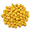 Cheriswelry 100Pcs Dyed Wood Beads WOOD-CW0001-06-2