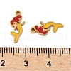 304 Stainless Steel Enamel Pendants STAS-Z139-03G-05-3