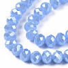 Electroplate Glass Beads Strands EGLA-A034-J8mm-A02-2