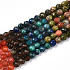 Natural & Synthetic Mixed Gemstone Beads Strands G-D080-A01-03-25-4