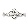 Brass Enamel Fold Over Clasps KK-U059-45P-1