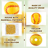 Cheriswelry 100Pcs Dyed Wood Beads WOOD-CW0001-06-5