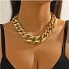 Acrylic Chunky Curb Chain Necklaces for Women NJEW-D313-02-1