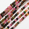 Grade A Natural Tourmaline Beads Strands G-A129-2mm-06-1