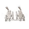 Non-Tarnish 201 Stainless Steel Pendants STAS-K251-031P-1