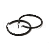 304 Stainless Steel Twist Rope Hoop Earrings for Women EJEW-C011-02EB-2