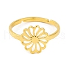 201 Stainless Steel Adjustable Ring for Women RJEW-D082-03G-2