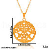 Stainless Steel Triple Moon Pendant Necklaces for Women MU4206-2-3