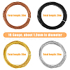 HOBBIESAY 80M 4 Colors Round Aluminum Craft Wire AW-HY0001-02-2