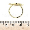 Brass Micro Pave Cubic Zirconia Finger Rings RJEW-D322-02G-5