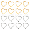 Unicraftale 40Pcs 2 Colors 304 Stainless Steel Linking Rings STAS-UN0041-27-1
