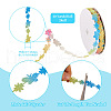 20 Yards Malan Flower and Butterfly Polyester Lace Trim OCOR-TAC0016-18H-4