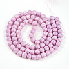 Transparent Baking Painted Glass Beads Strands DGLA-N009-10mm-02-3