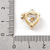 Brass Micro Pave Cubic Zirconia Pendants KK-K371-40B-G-3