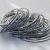 Brass Rhinestone Tennis Bracelets WG6EB7A-14-1