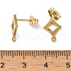 Ion Plating(IP) 304 Stainless Steel Stud Earring Findings STAS-I206-72G-3