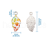 Alloy Enamel Pendants PALLOY-TAC0009-25P-8