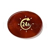 24H Carved Natural Carnelian Flat Oval Pocket Palm Stones DIY-XCP0003-62-2