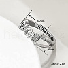 Brass Micro Pave Cubic Zirconia Finger Rings for Women FS-WG11F27-02-2