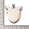 304 Stainless Steel Big Pendants STAS-G350-51AS-3